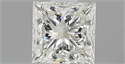 Natural Diamond 0.71 Carats, Princess with  Cut, I Color, VVS2 Clarity and Certified by IGI