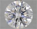 Lab Grown Diamond 3.01 Carats, Round with Ideal Cut, D Color, VVS2 Clarity and Certified by IGI