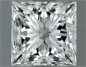 Natural Diamond 1.00 Carats, Princess with  Cut, I Color, VVS2 Clarity and Certified by IGI