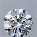 Natural Diamond 0.43 Carats, Round with Excellent Cut, F Color, VS1 Clarity and Certified by GIA