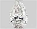 Natural Diamond 0.50 Carats, Pear with  Cut, D Color, VVS2 Clarity and Certified by GIA