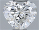 Natural Diamond 0.30 Carats, Heart with  Cut, H Color, SI1 Clarity and Certified by GIA