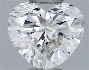 Picture of Natural Diamond 0.30 Carats, Heart with  Cut, H Color, SI1 Clarity and Certified by GIA