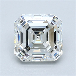 Picture of Natural Diamond 1.24 Carats, Asscher with  Cut, I Color, VVS1 Clarity and Certified by GIA