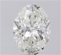 Natural Diamond 3.50 Carats, Oval with  Cut, I Color, SI2 Clarity and Certified by IGI