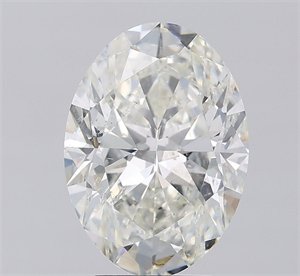 Picture of Natural Diamond 3.50 Carats, Oval with  Cut, I Color, SI2 Clarity and Certified by IGI