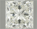 Natural Diamond 0.50 Carats, Princess with  Cut, J Color, IF Clarity and Certified by IGI