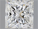 Natural Diamond 0.70 Carats, Princess with  Cut, G Color, VVS2 Clarity and Certified by GIA
