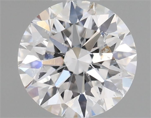 Picture of Natural Diamond 0.50 Carats, Round with Very Good Cut, D Color, SI1 Clarity and Certified by GIA