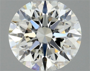 Picture of Natural Diamond 0.53 Carats, Round with Excellent Cut, H Color, SI1 Clarity and Certified by GIA