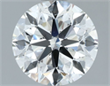 Natural Diamond 2.01 Carats, Round with Very Good Cut, F Color, SI1 Clarity and Certified by GIA