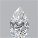 Natural Diamond 0.53 Carats, Pear with  Cut, F Color, VVS2 Clarity and Certified by GIA