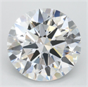 Lab Grown Diamond 3.71 Carats, Round with Ideal Cut, D Color, VVS1 Clarity and Certified by IGI