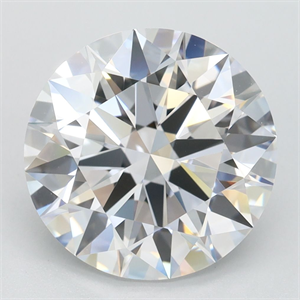 Picture of Lab Grown Diamond 3.71 Carats, Round with Ideal Cut, D Color, VVS1 Clarity and Certified by IGI