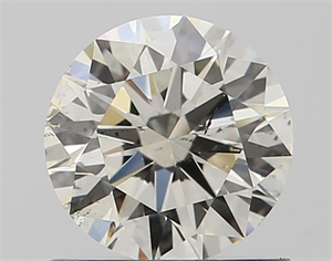 Picture of Natural Diamond 0.80 Carats, Round with Excellent Cut, I Color, SI1 Clarity and Certified by IGI