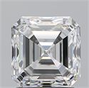 Natural Diamond 2.02 Carats, Asscher with  Cut, F Color, VS1 Clarity and Certified by GIA
