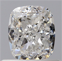 Natural Diamond 0.70 Carats, Cushion with  Cut, F Color, SI1 Clarity and Certified by GIA