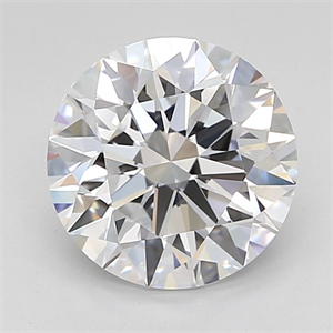 Picture of Lab Grown Diamond 2.47 Carats, Round with Excellent Cut, D Color, VVS1 Clarity and Certified by IGI