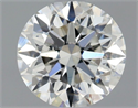 Natural Diamond 0.70 Carats, Round with Excellent Cut, H Color, SI2 Clarity and Certified by GIA