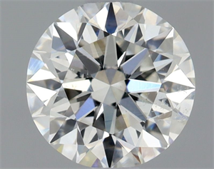 Picture of Natural Diamond 0.70 Carats, Round with Excellent Cut, H Color, SI2 Clarity and Certified by GIA