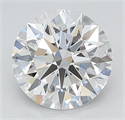 Lab Grown Diamond 2.59 Carats, Round with Excellent Cut, D Color, VVS1 Clarity and Certified by GIA