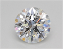 Lab Grown Diamond 1.02 Carats, Round with Ideal Cut, D Color, VVS2 Clarity and Certified by IGI
