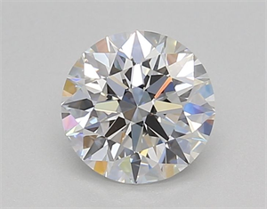 Picture of Lab Grown Diamond 1.02 Carats, Round with Ideal Cut, D Color, VVS2 Clarity and Certified by IGI