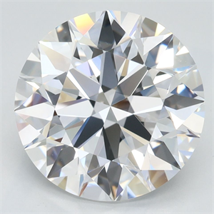 Picture of Lab Grown Diamond 4.05 Carats, Round with Excellent Cut, D Color, VVS1 Clarity and Certified by GIA