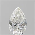 Natural Diamond 3.70 Carats, Pear with  Cut, H Color, VS2 Clarity and Certified by GIA