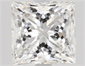 Natural Diamond 1.55 Carats, Princess with  Cut, E Color, VVS1 Clarity and Certified by GIA