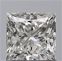 Natural Diamond 0.91 Carats, Princess with  Cut, F Color, VVS2 Clarity and Certified by GIA