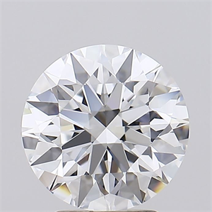Picture of Lab Grown Diamond 3.08 Carats, Round with Ideal Cut, E Color, IF Clarity and Certified by IGI