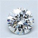 Diamante Natural 1.29 quilates, Redondo , Color F, claridad VVS1 y certificado GIA