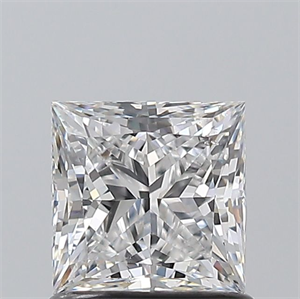 Picture of Natural Diamond 1.00 Carats, Princess with  Cut, E Color, SI1 Clarity and Certified by GIA