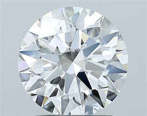 Picture of Natural Diamond 1.80 Carats, Round with Excellent Cut, E Color, VS2 Clarity and Certified by GIA