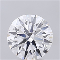 Lab Grown Diamond 1.74 Carats, Round with Ideal Cut, E Color, VVS2 Clarity and Certified by IGI