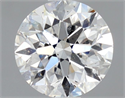 Natural Diamond 0.90 Carats, Round with Very Good Cut, D Color, SI2 Clarity and Certified by GIA