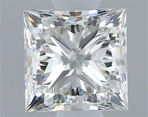 Picture of Natural Diamond 0.50 Carats, Princess with  Cut, J Color, VS1 Clarity and Certified by GIA