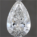 Diamante Natural 0.64 quilates, De pera , Color F, claridad VVS1 y certificado GIA