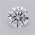 Lab Grown Diamond 1.02 Carats, Round with Ideal Cut, D Color, VVS2 Clarity and Certified by IGI