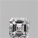 Natural Diamond 0.71 Carats, Asscher with  Cut, D Color, VVS1 Clarity and Certified by GIA