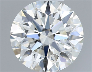 Picture of Natural Diamond 0.51 Carats, Round with Excellent Cut, G Color, VS2 Clarity and Certified by IGI