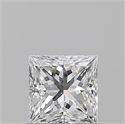 Natural Diamond 0.70 Carats, Princess with  Cut, D Color, VS2 Clarity and Certified by GIA