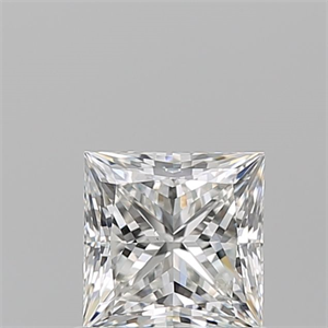 Picture of Natural Diamond 0.93 Carats, Princess with  Cut, G Color, VS2 Clarity and Certified by GIA