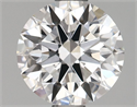 Lab Grown Diamond 1.09 Carats, Round with Ideal Cut, D Color, VS1 Clarity and Certified by IGI