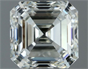 Natural Diamond 1.05 Carats, Asscher with  Cut, I Color, VS1 Clarity and Certified by IGI