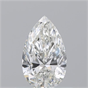 Natural Diamond 0.57 Carats, Pear with  Cut, H Color, VS1 Clarity and Certified by GIA