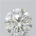 Natural Diamond 1.01 Carats, Round with Excellent Cut, J Color, SI2 Clarity and Certified by GIA