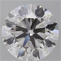 Lab Grown Diamond 5.56 Carats, Round with Ideal Cut, F Color, VS1 Clarity and Certified by IGI
