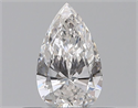 Natural Diamond 0.30 Carats, Pear with  Cut, E Color, VS2 Clarity and Certified by GIA